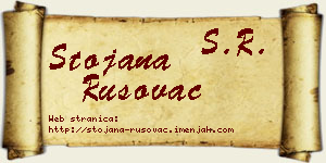 Stojana Rusovac vizit kartica